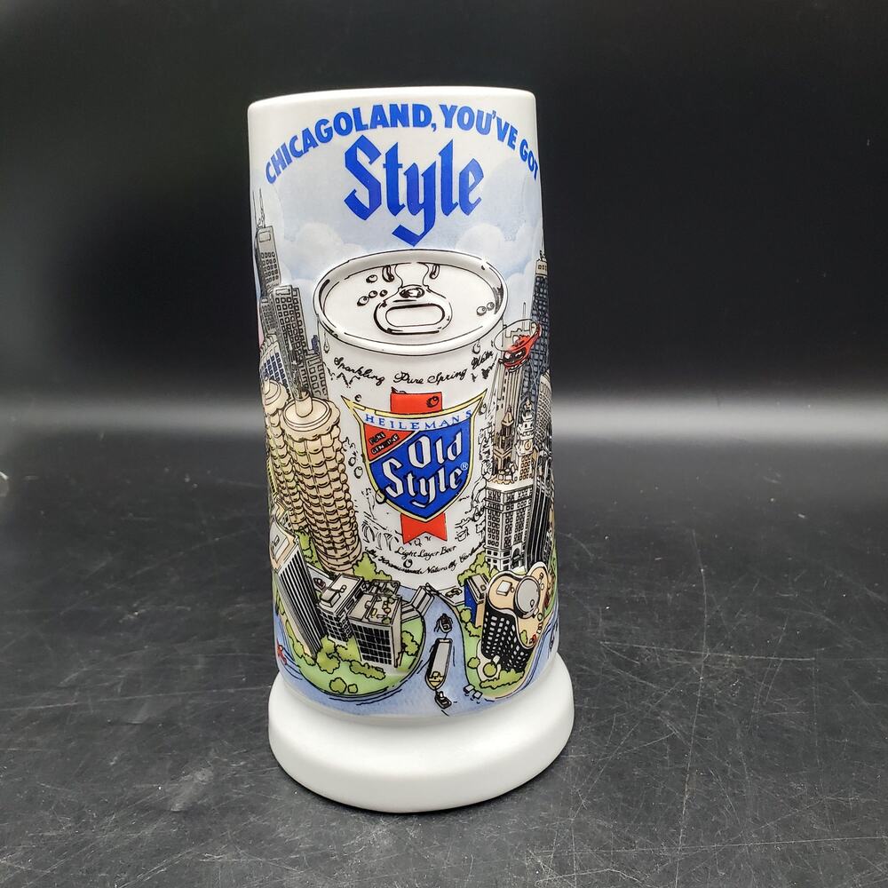 1981 Old Style Chicagoland Beer Stein Ceramarte Chicago Heileman Brewery